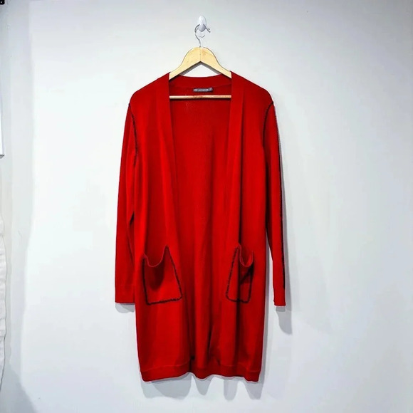 ERIC ALEXANDRE Open red cardigan - Picture 5 of 8